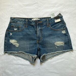 New Abercrombie & Fitch Low Rise Denim Cutoff Shorts